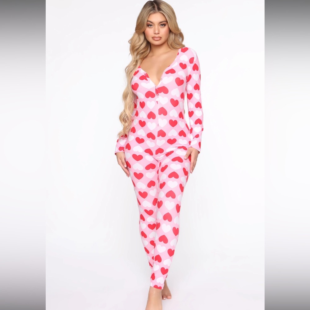 I heart you PJ onesie ❤️
